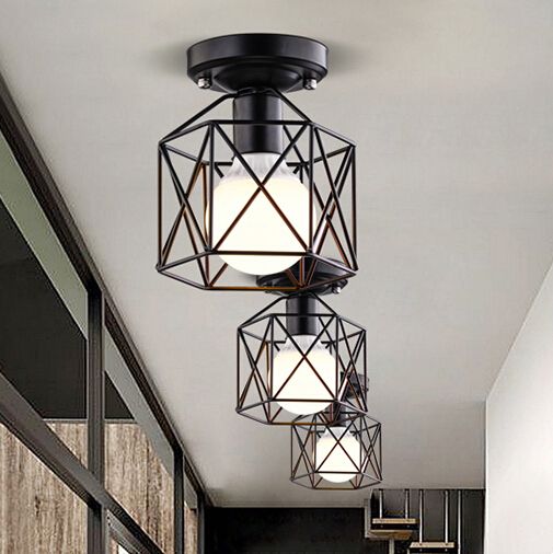 Modernas lámparas de techo con la lámpara del bulbo de la vendimia ... Cocina de isla creativo Metal