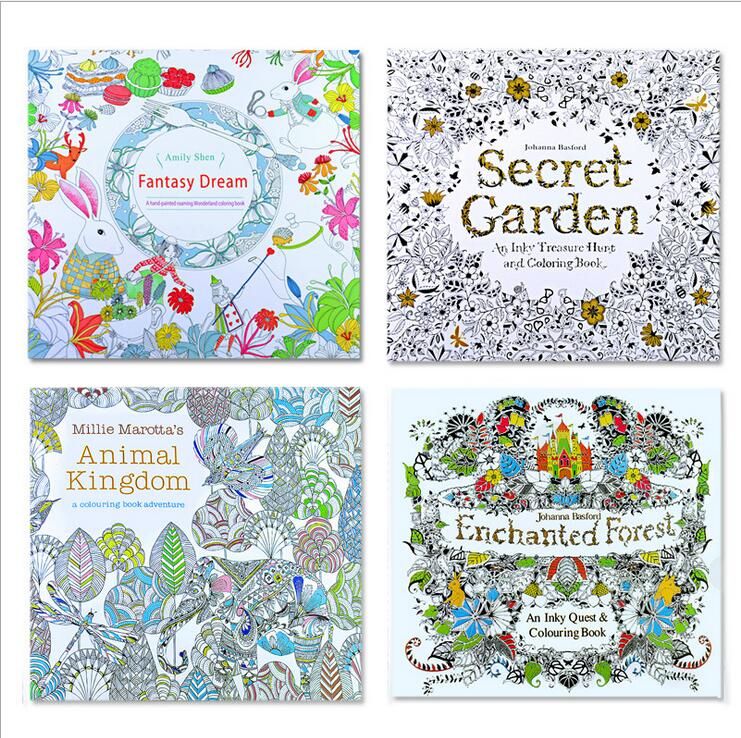 Free Fedex Ship Secret Garden Coloring Books Children Adult English Edition Relieve Stress Drawing Book Gift 24 Pages 185185