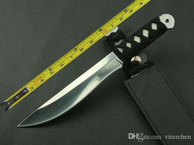 New 11'' Rope Handle Fixed Blade Survival Bowie Hunting Knife Vth04 Hunting Knives Uk Pocket