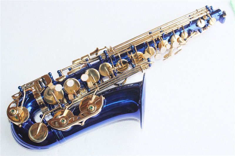 Alto Saxophone With Body,Dark Blue Lacquer Surface,Brass Material,Eb