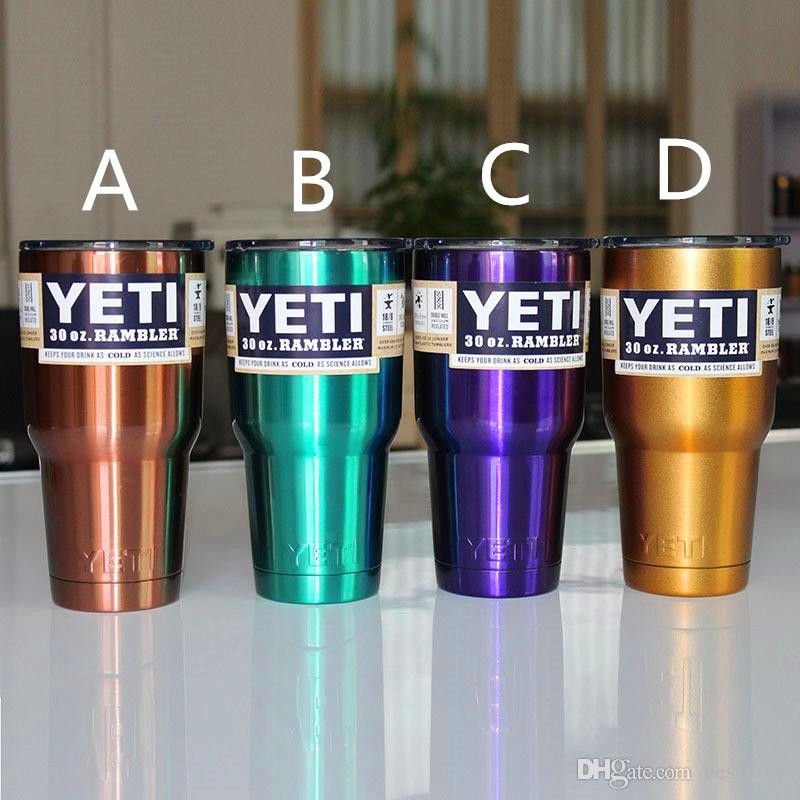 In Stock Yeti Cups Shiny Purple Bright Copper Yeti Tumblers With Lids