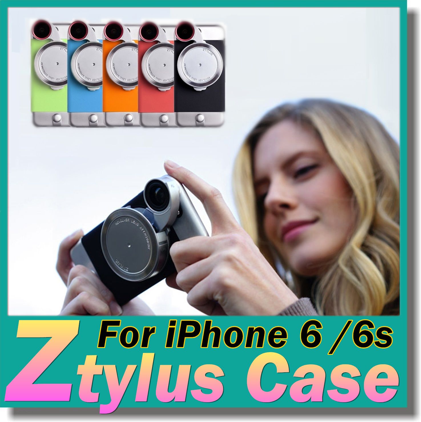 Fashion Ztylus Camera Artifact Lens Cellphone Cover Cases For Iphone 6s