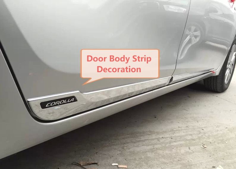 2017 Side Door Body Moulding Trim Protector For 2014 2015 Toyota