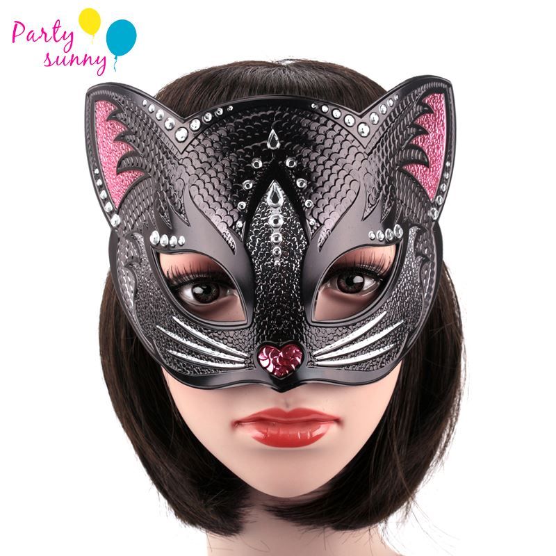 2016 New Girls Halloween Masks Cat Girls Party Masks Women Party Women