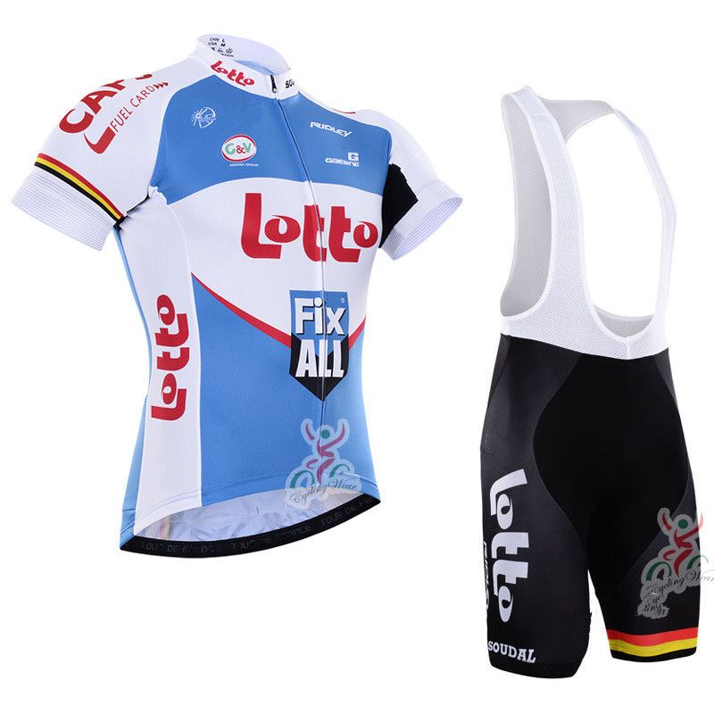 2016 Lotto Soudal Ridley Cycling Jerseys Lotto Fix All Short Sleeve