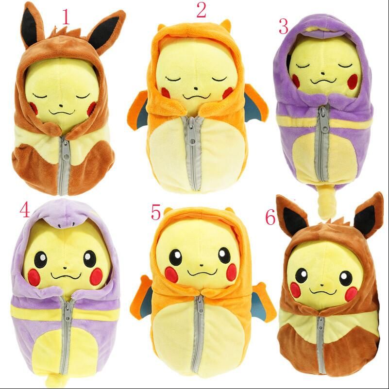 pikachu charizard costume plush