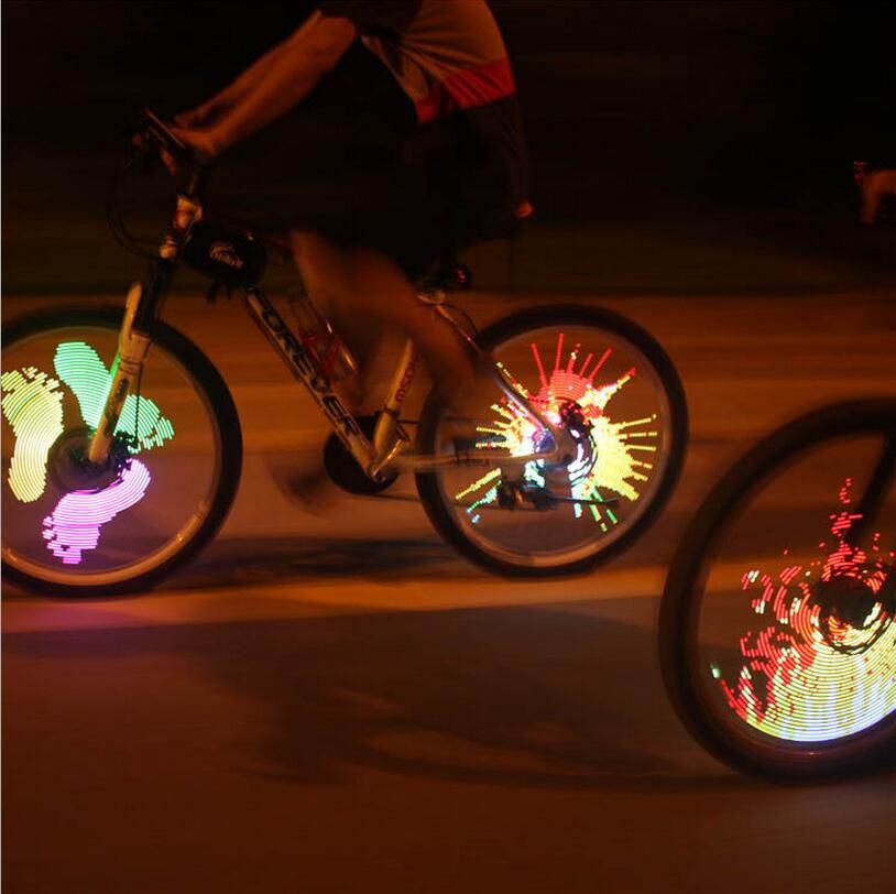 2017 Wheel Lights Diy Bicycle Spoke Bike Tire Wheel Light Programmable