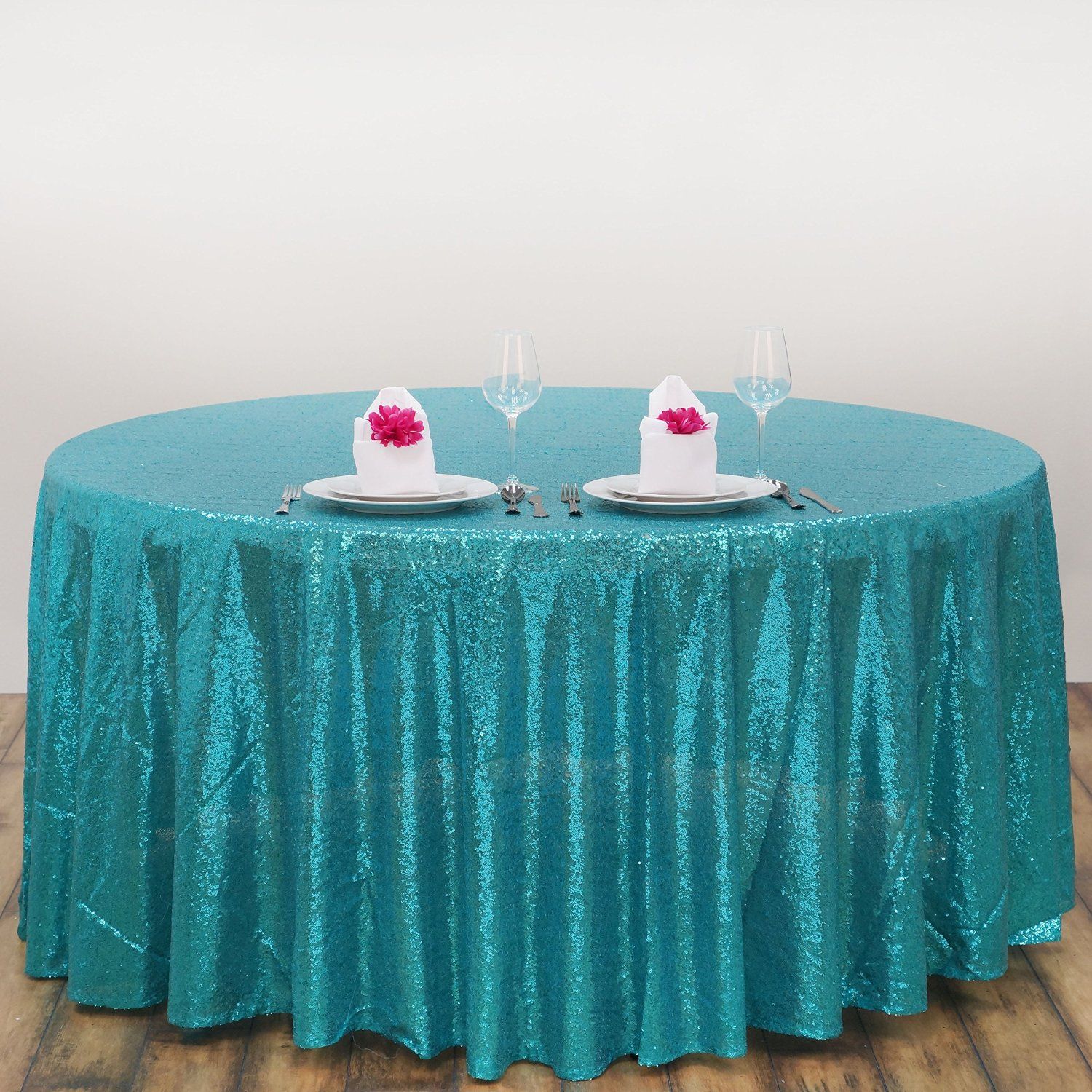 10 90" Round Polyester Tablecloth Wedding Party Table Linens ... 10 90" Round Polyester Tablecloth Wedding Party Table Linens ...