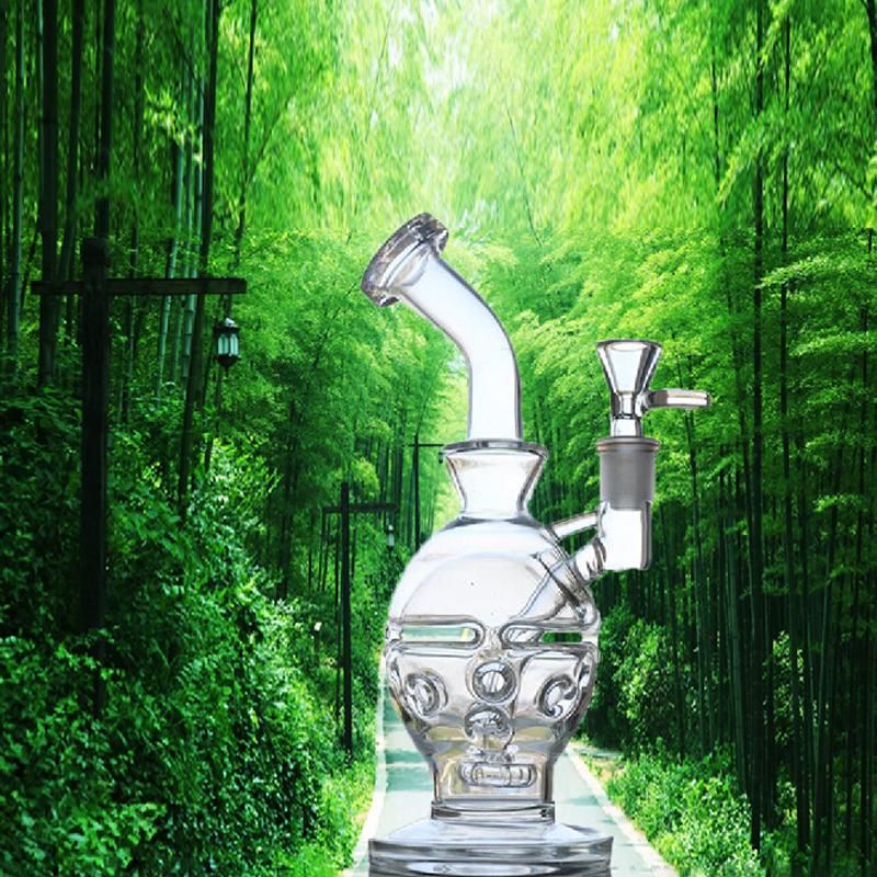 11 Inches Faberge Egg Glass Bongs Honey Bucket 12 Holes in the Recycler