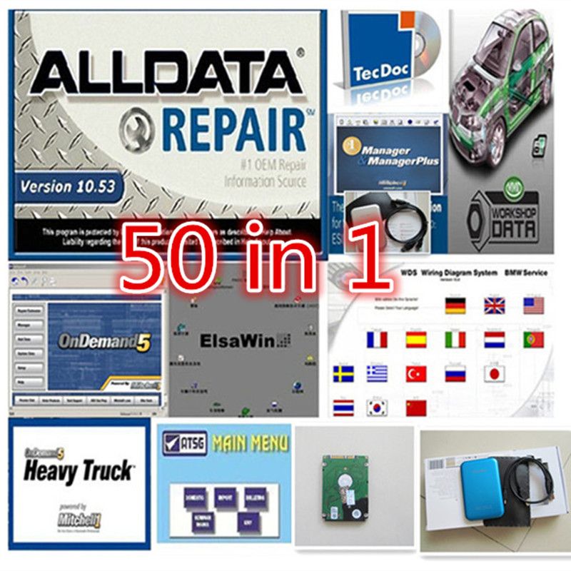 Latest Alldata Software 10.53 Auto Repair Data + Mitchell On Demand