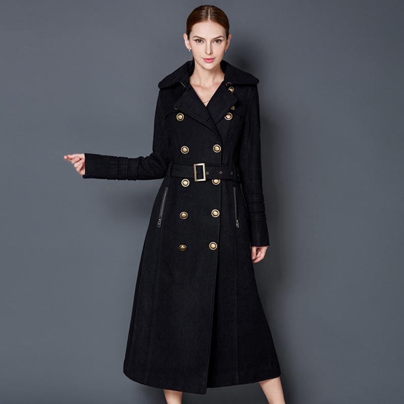 Women’S Military Trench Coat Han Coats