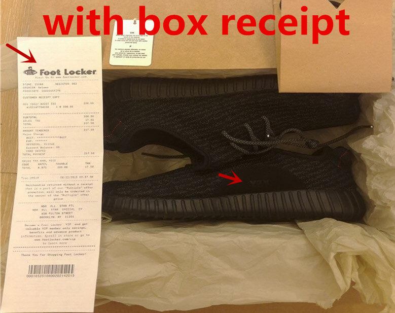 Box Receipt Yeezy Boost Pirate Black Yeezys Boost Yeezy350 Ultra Shoes