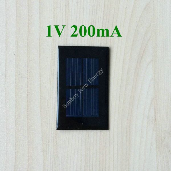 Solar Panel 1V 200mA 75*46mm Mini Solar Panel Epoxy Solar Panel Resin 