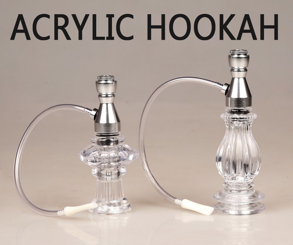 2017 Vase Type Hookahs Acrylic Hookah Water Pipe Smoking Pipe Tobacco
