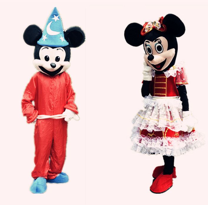 High Quality Classical Mickey Mouse And Minnie Mouse Mascot Costume