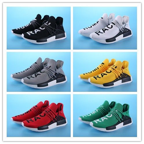 Shoes Cheap HumanRace Trainers Sneaker With Boxes Nmd Human Race Shoes 