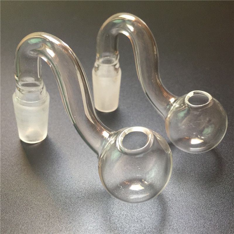 2017 14mm Male Pyrex Glass Oil Burner Water Pipe With Grinding Mouth A