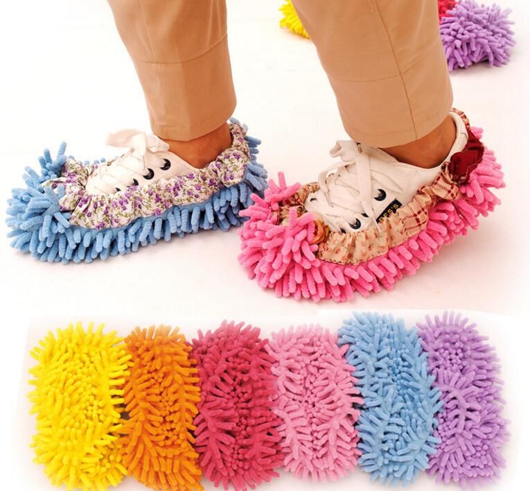 Dust Cleaning Slippers Multifunction Mop Shoe Cover Dust Mop Slipper