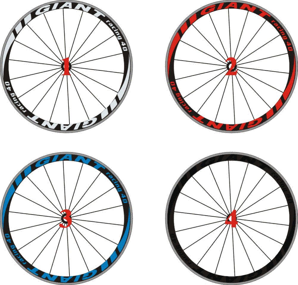 giant road bike decals