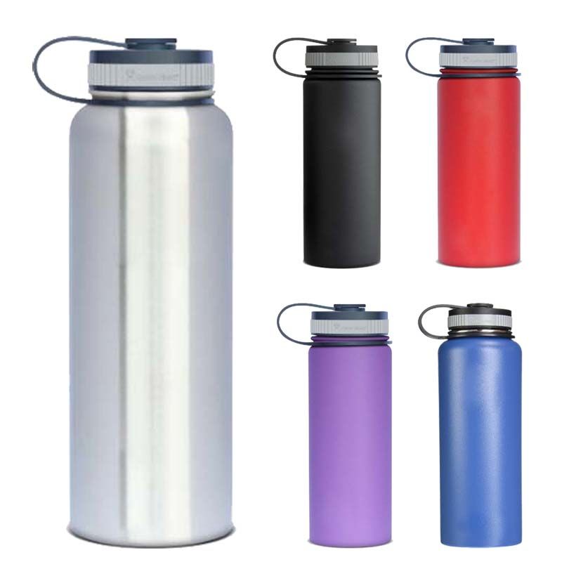 304 Stainless Steel Water Vacuum Bottle Without Logo 18oz 32oz 40oz
