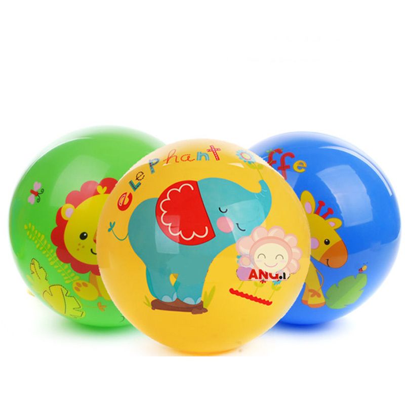 Online Cheap Bouncing Ball Baby Toy Colorful Cartoon Animal Figure