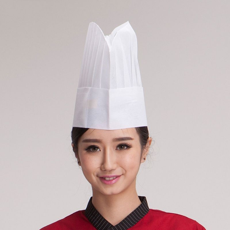 Wholesale Disposable Chef Hats Restaurant Uniform White Non Woven