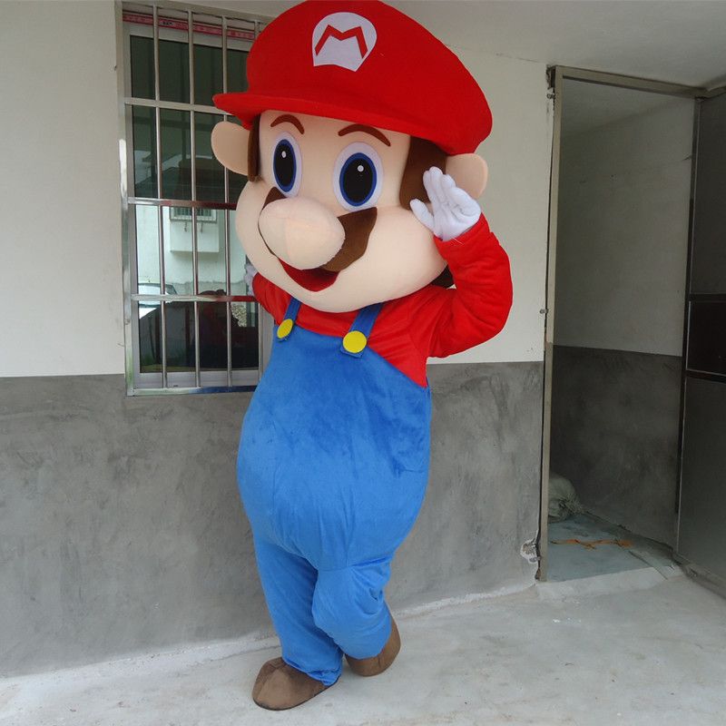 New Adult Super Mario Mascot Cartoon Mascot Costume Fancy Dress Lion Mascot Costume Mascot Suit
