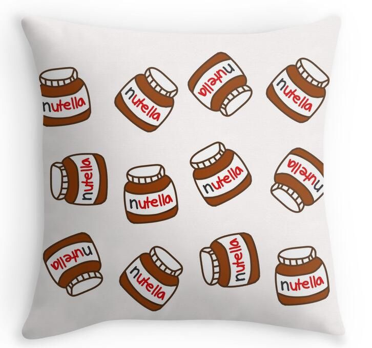 Cool Cute Tumblr Nutella Pattern Home Decorative Accent Throw Pillow Cover Cushion Case Pillow ...