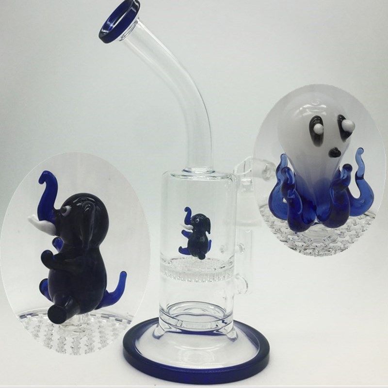 2016 2016 Cute Dab Oil Rigs Glass Bong Water Pies Octopus