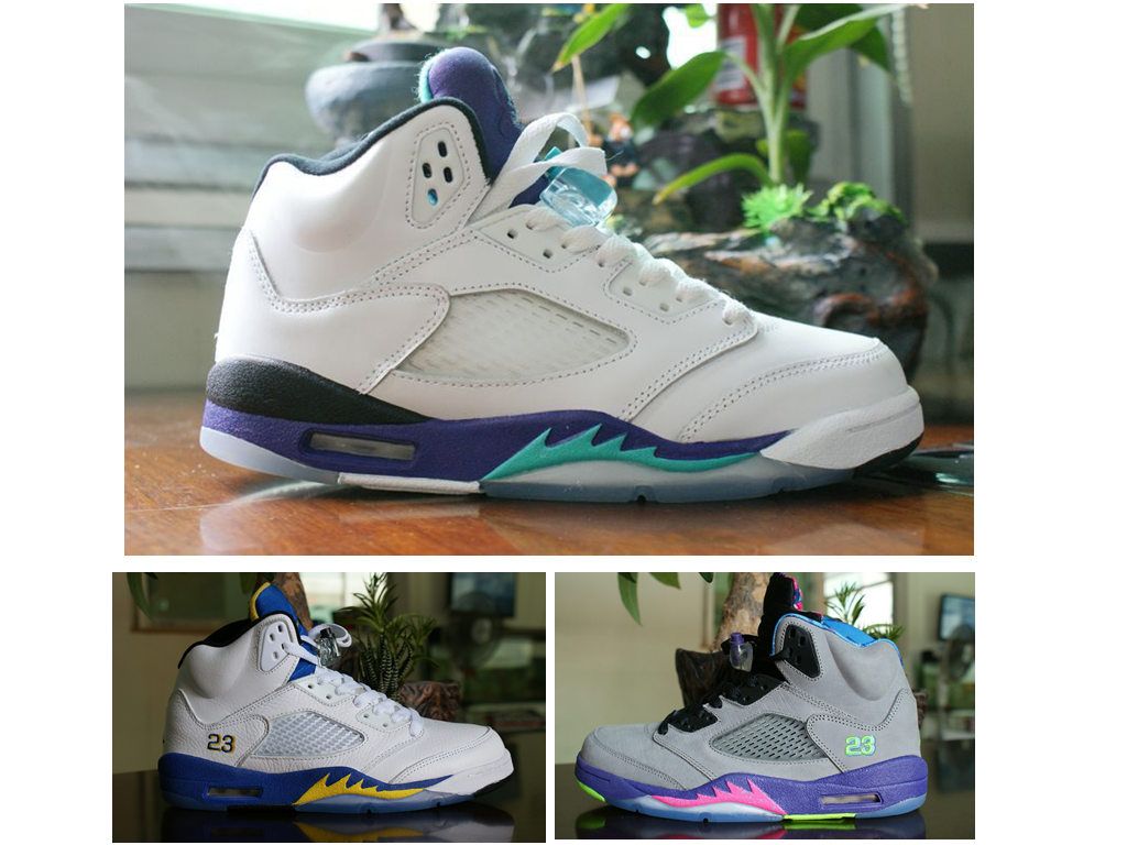 Pro Stars Black Purple Grapes Cheap 5s Sports Shoes Discount Prices