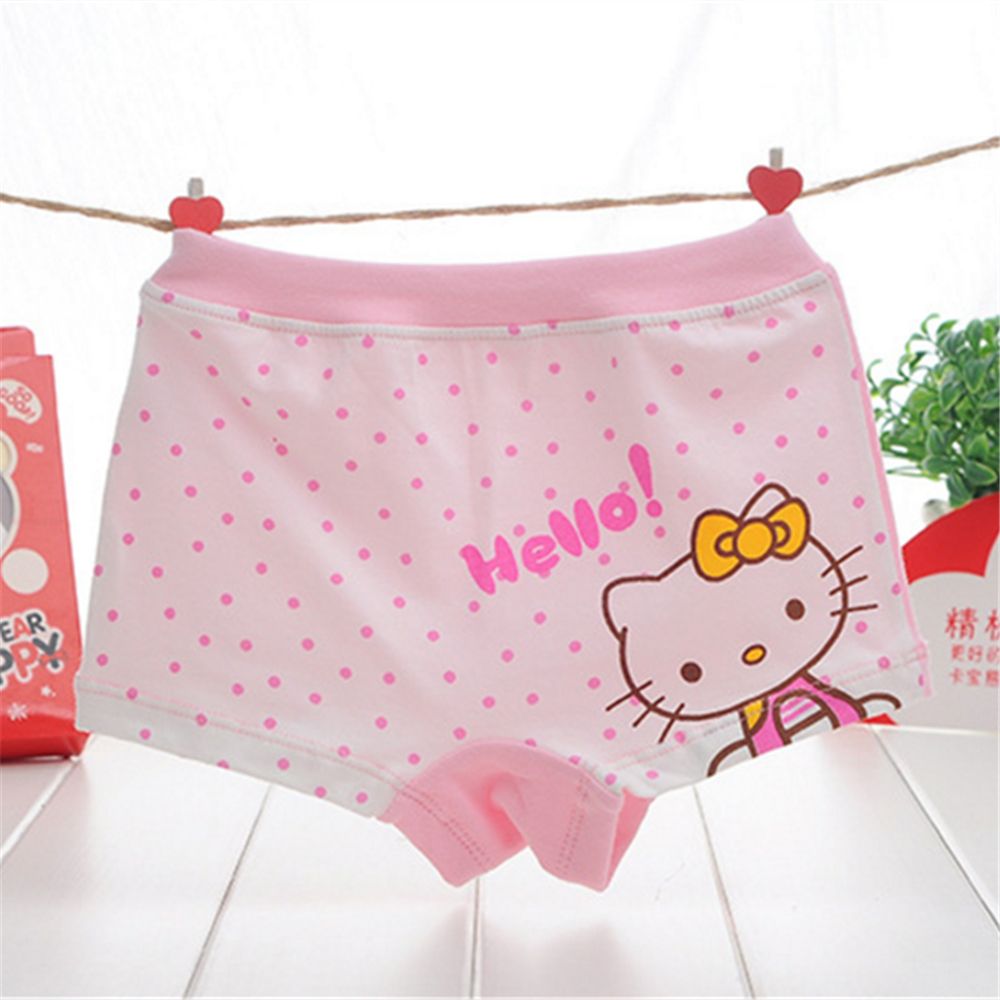 Hot Sale Girl Underwear Panties Boxer Hello Kitty Children Pants Kids High Quality Cotton