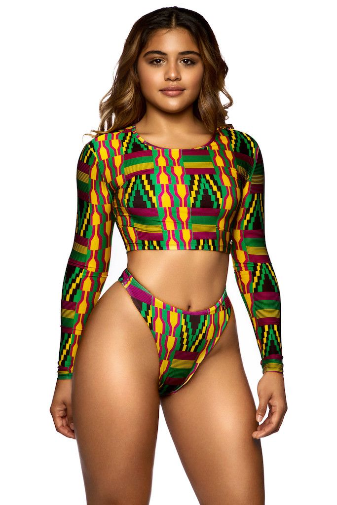 2017 Sexy Womens Bikini Long Slevess Swimwear Ancient Rome Style