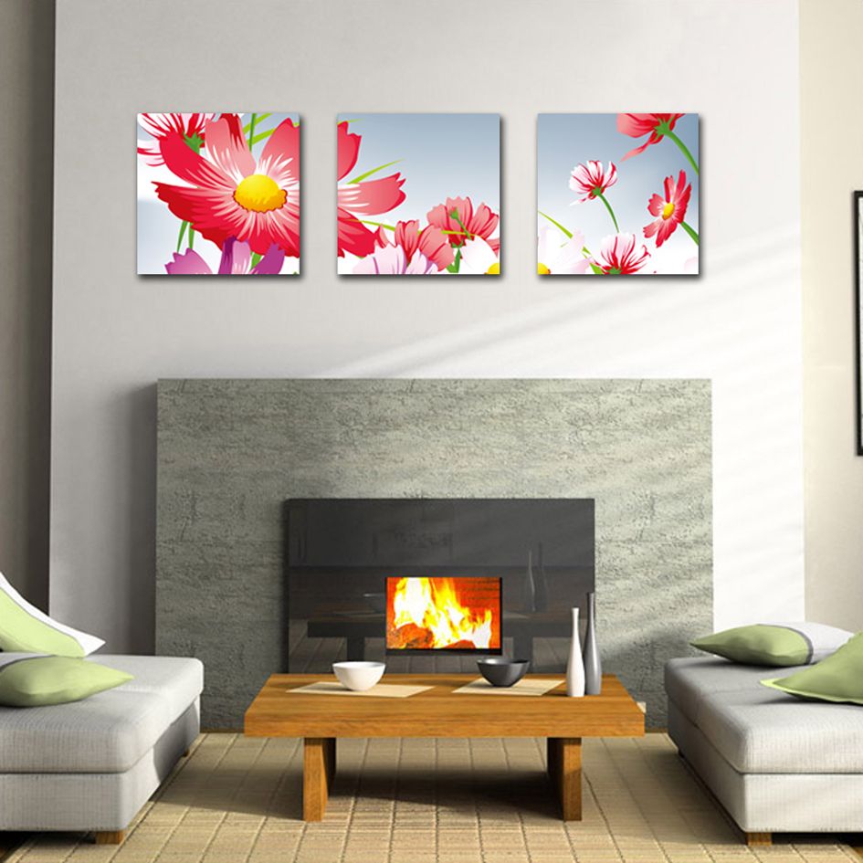 2017 unframed home decoration canvas prints red cartoon flowers 2017 unframed home decoration canvas prints red cartoon flowers