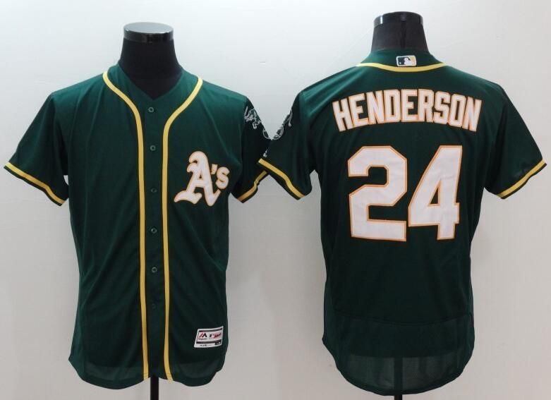 Best 2016 Oakland Athletics Jerseys,24 Rickey Henderson Baseball