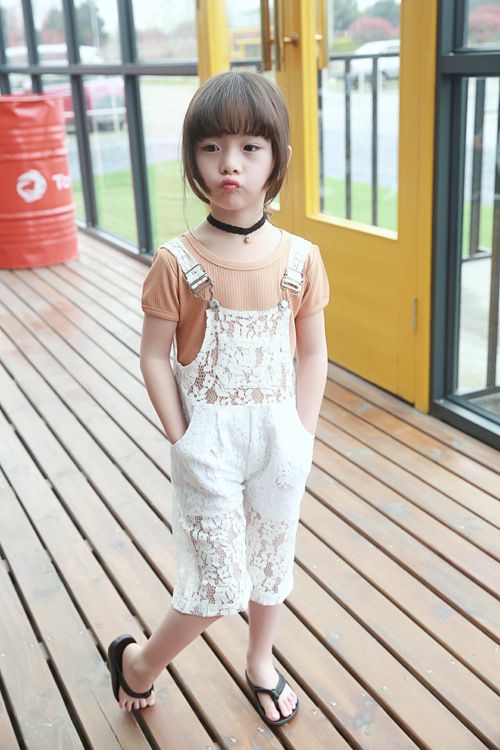 2016 Ins Hot Baby Girl Kids Summer Clothes Lace Jumpsuits Overall