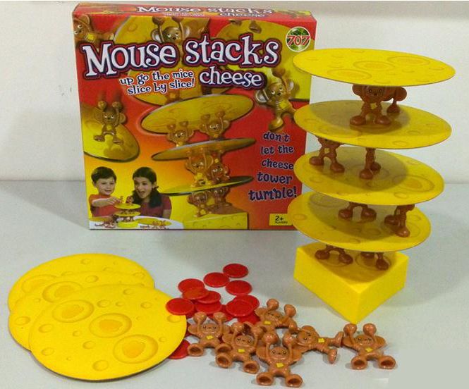 Mouse Stacks Cheese Board Game Mouse Pile of Cheese Up Go the Mice