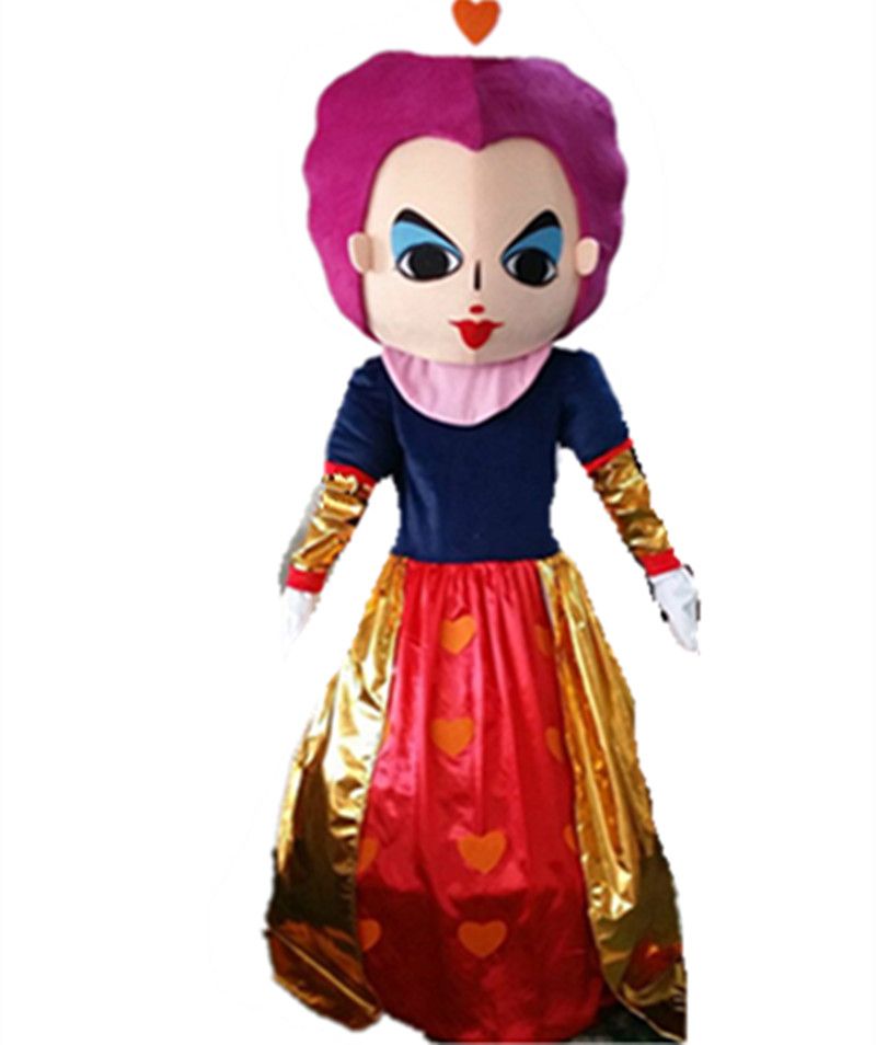 Alice In Wonderland Mascot Costume Red Queen Mascot Cartoon Costume Halloween Costumes For Role