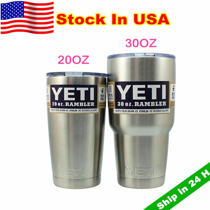 Stock In Usa 20oz 30 Oz Yeti Tumbler Rambler Cups Yeti Rambler Tumbler