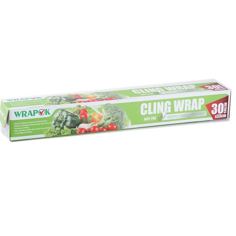 2017 Wrapok Brand Pe Recyclable Food Cling Wrap Stretch Heat Resistant