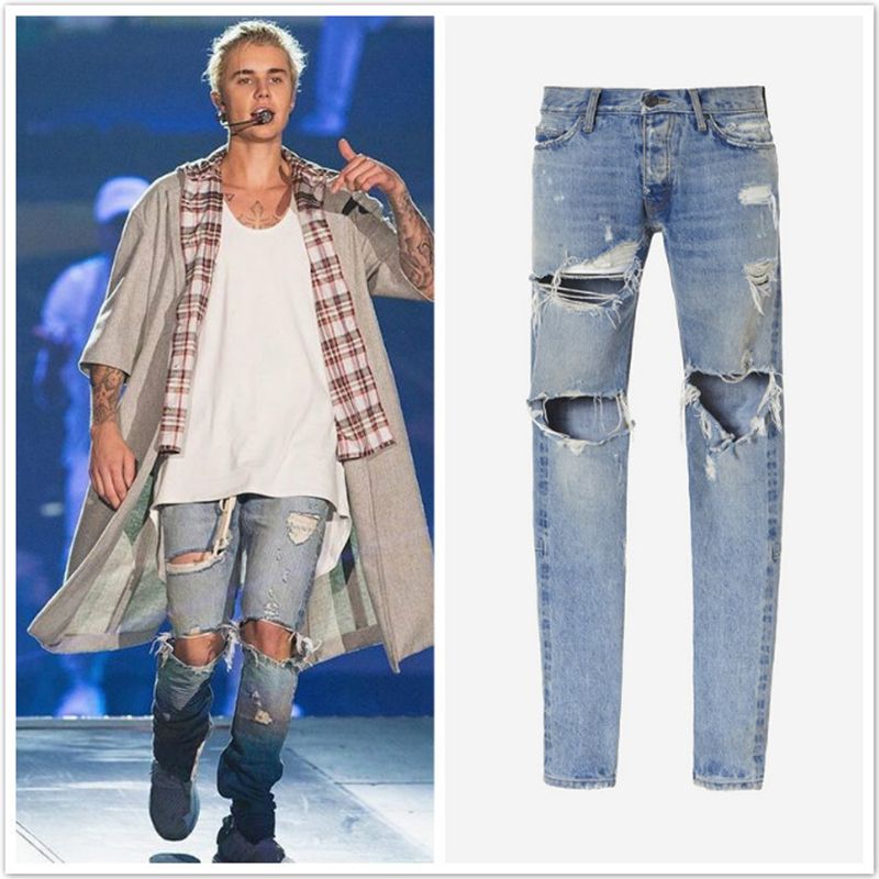justin bieber ripped jeans