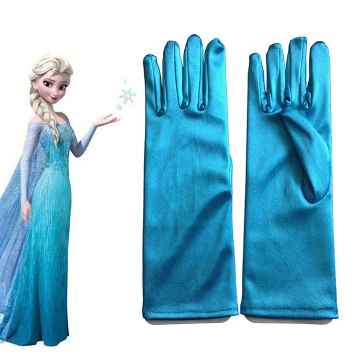 Discount Elsa Princess Girl Fancy Gloves Girls Costumes Snow Queen