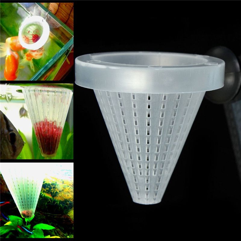 2017 Aquarium Red Worm Feeder Cone Feeding Live Frozen Brine Shrimp Fish Food From Jd2003123