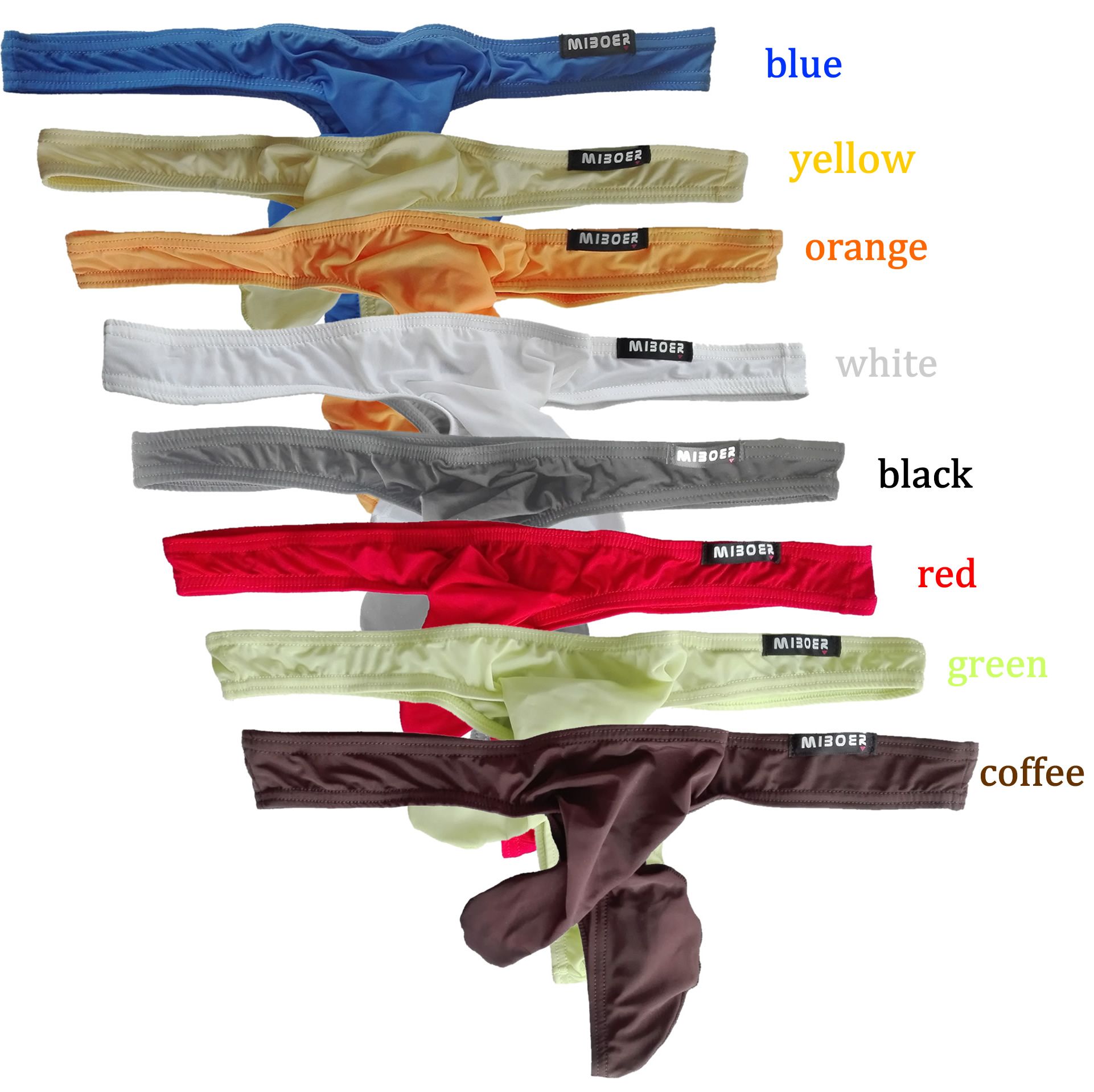 Mens Underwear Sexy Jet Thong G String Low Waist Shorts Gay Guys Play