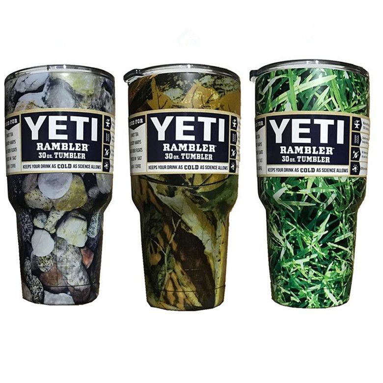 Camouflage Yeti Cups 30 Oz Double Stainless Steel Tumbler Tea Cups Camo