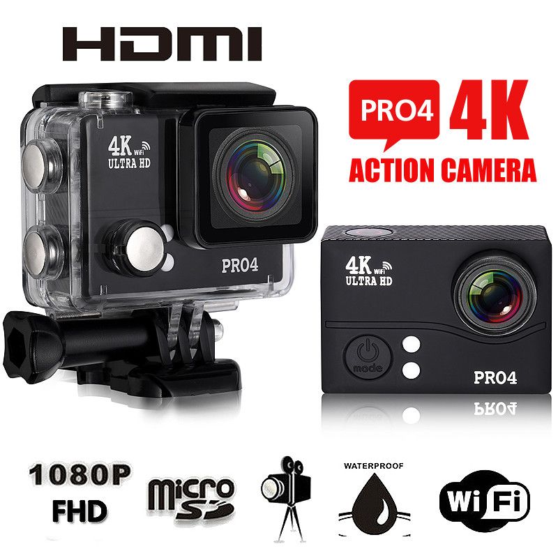 Pro4 Wifi Action Camera 4k 30fps 2.0 Lcd Ultra Hd 1080p 60fps 14mp