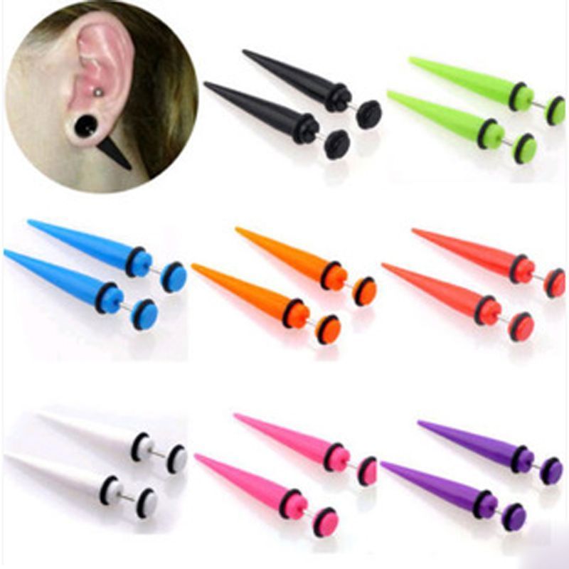 2017 Hot Illusion Ear Fake Cheater Stretcher Rivet Taper Plug Tunnel