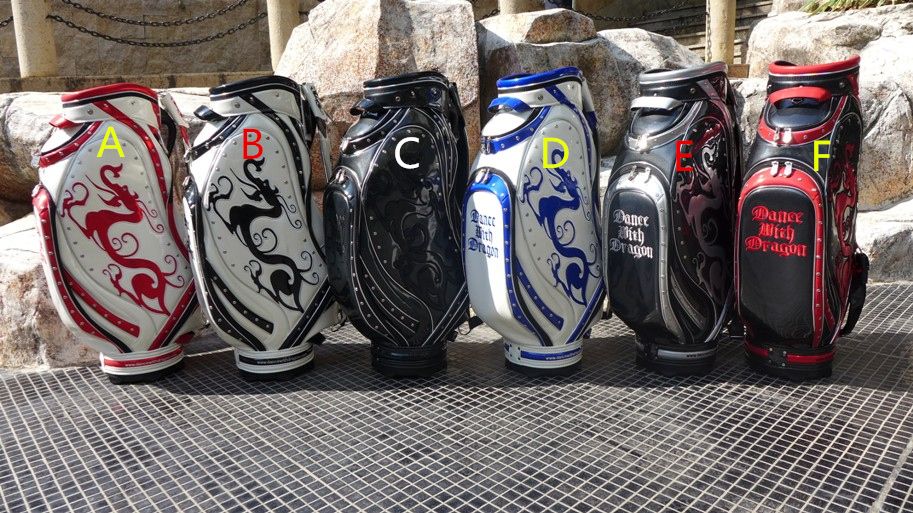 2017 2016 Fashion Brand Pu Dance With Dragon Golf Bag New Dragon Golf