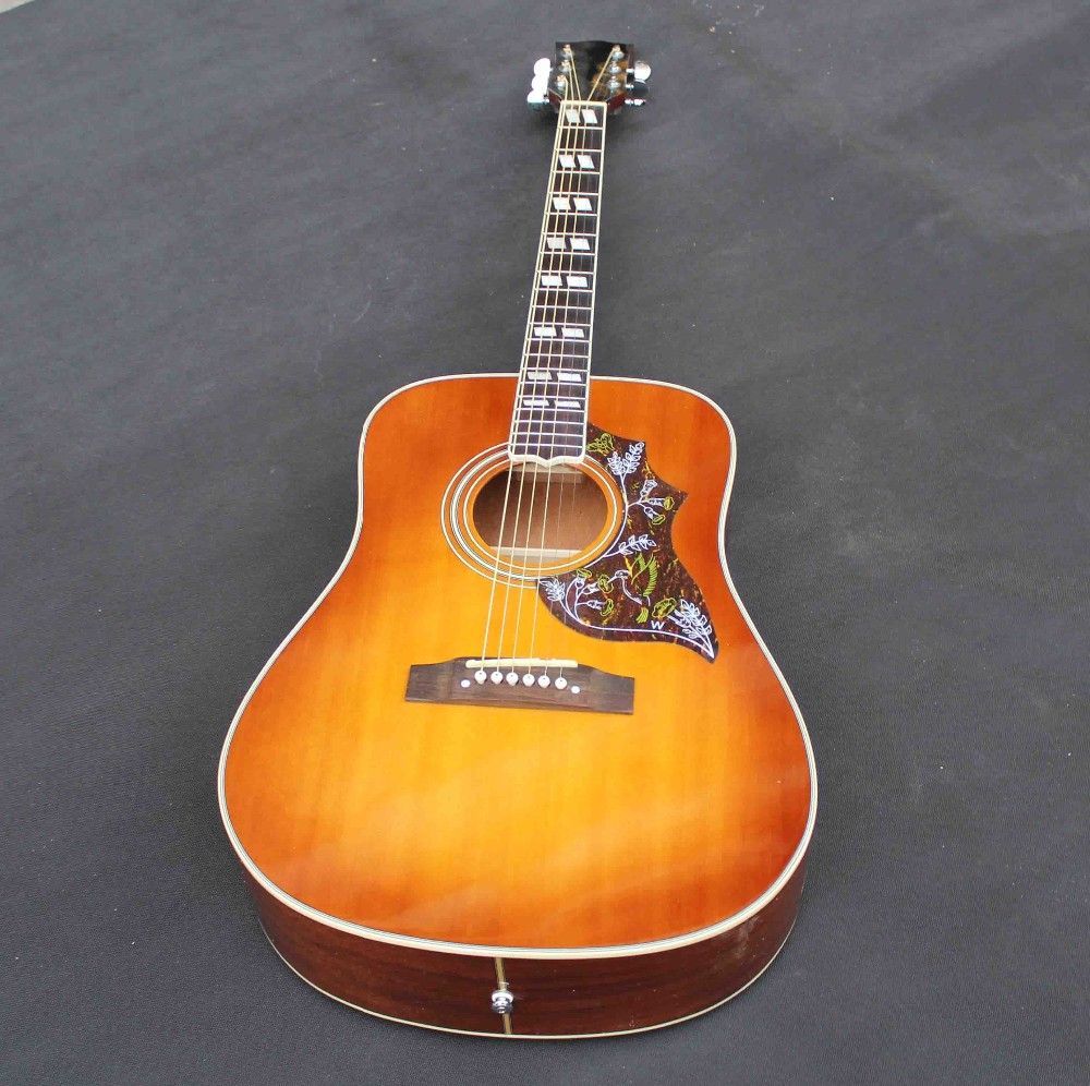 Nova Fábrica + + Chibson Hummingbird Acoustic Guitar Chegada Nova Hummingbird Acústico Da