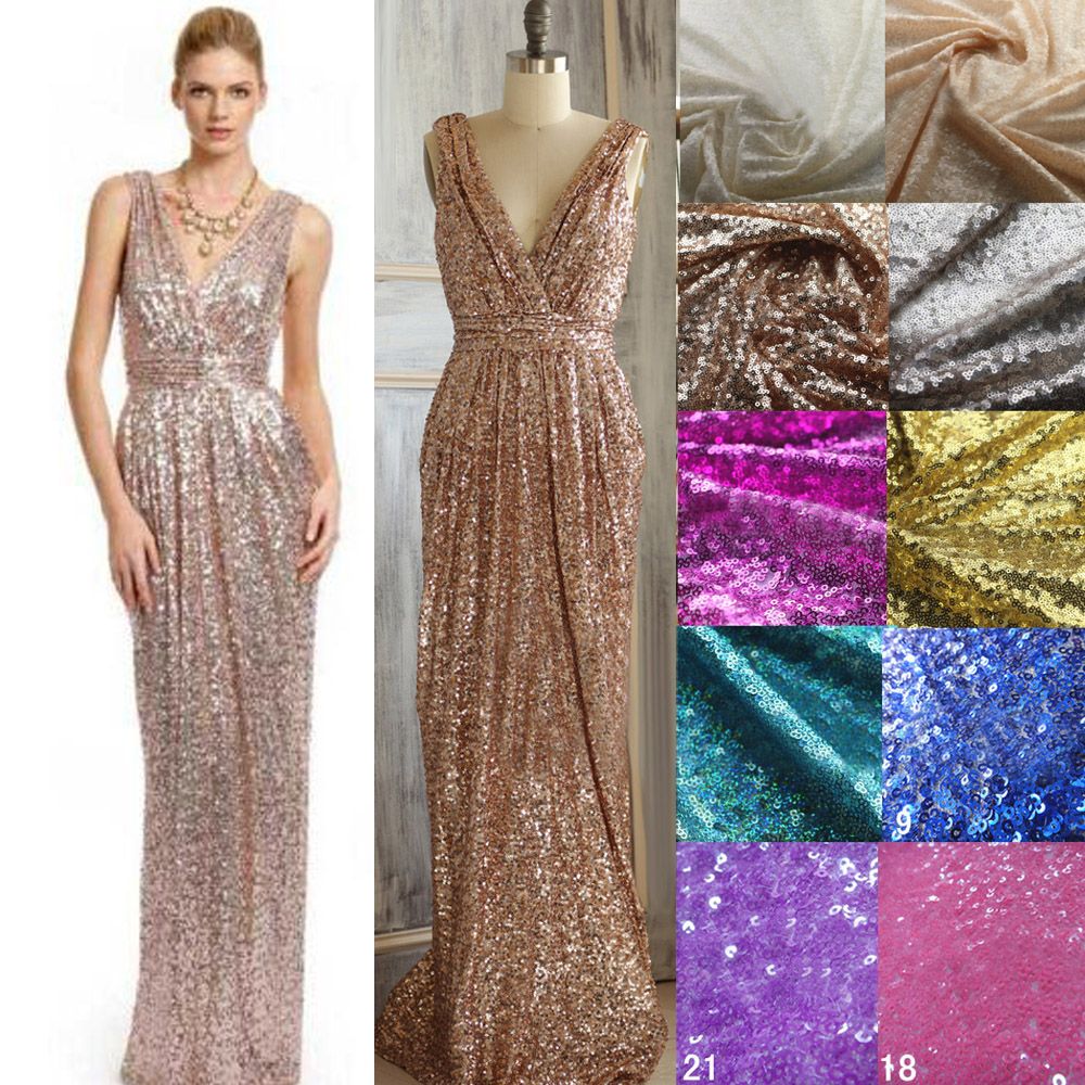 Sparkly Rose Gold Cheap 2016 Bridesmaid Dresses Sequins Backless Long