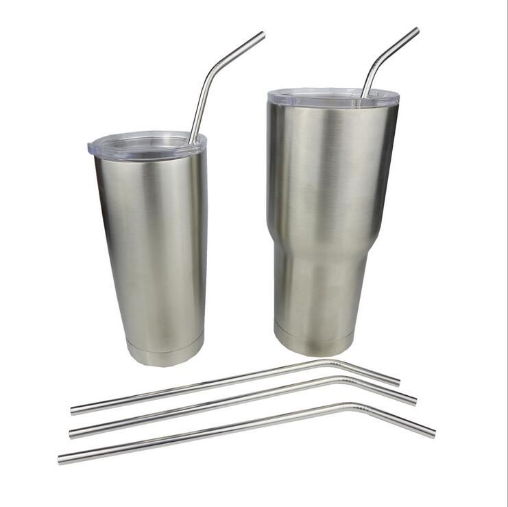 Yeti Stainless Steel Bend Drinking Straw With Cleaning Brush For Double